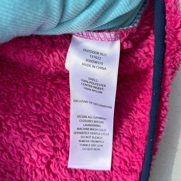 Girl's Eddie Bauer Jacket Multicolor Fleece Full-Zip L Outdoor Colorblock Snow - Picture 7 of 13